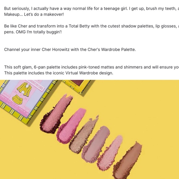 Clueless Cher Linited Edition Palette new - Picture 4 of 16